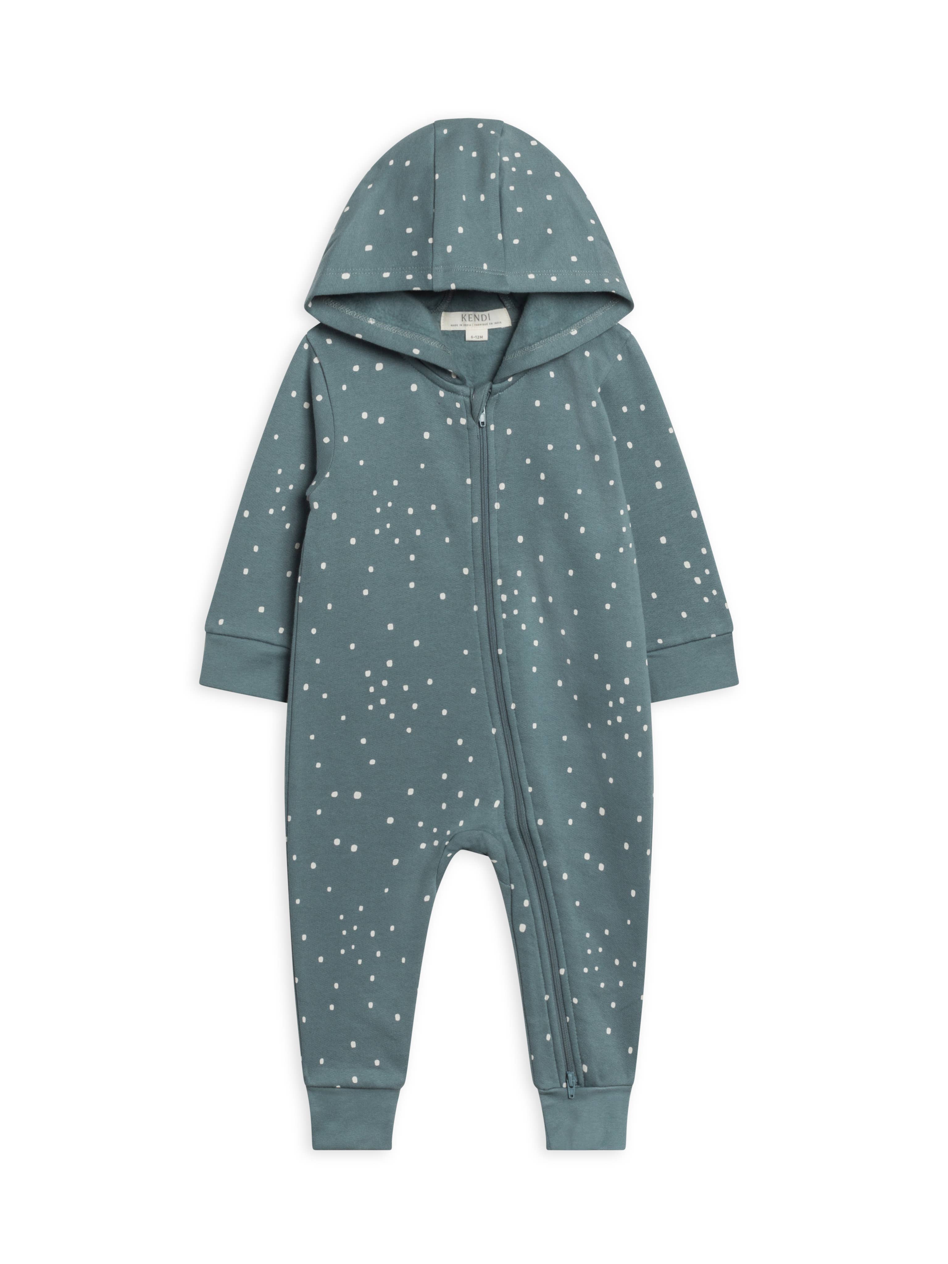 Image of Colored Organics - Greer Fleece Hooded Zipper Romper